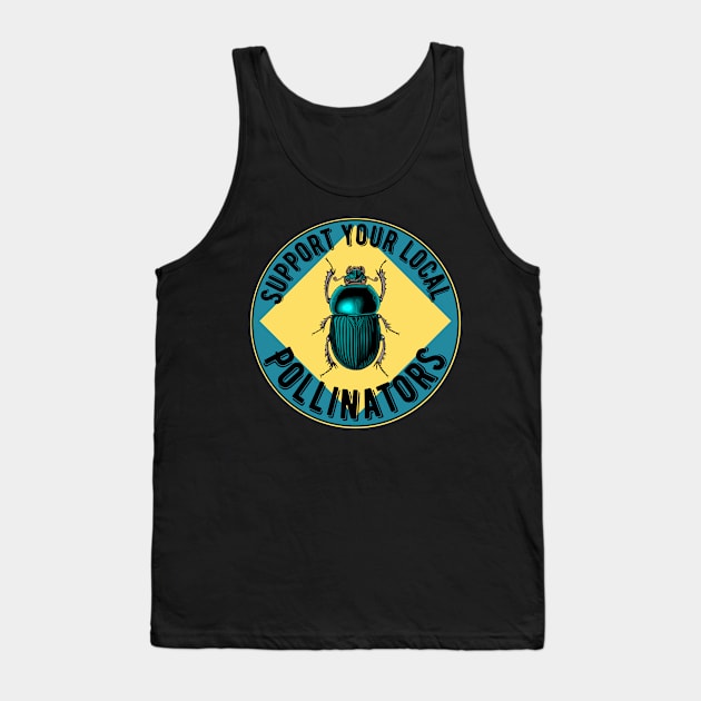 Support Beetle Pollinators Tank Top by Caring is Cool